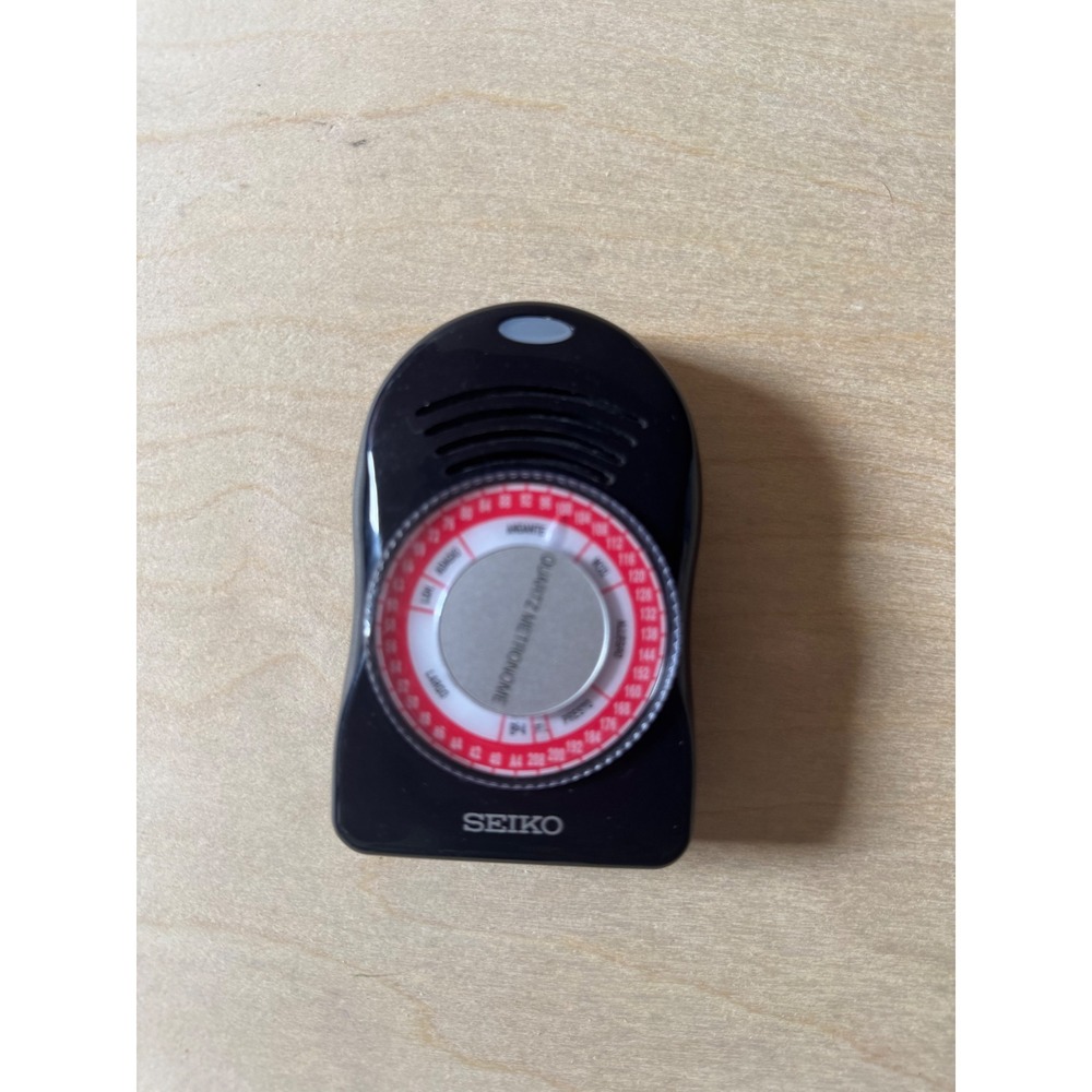 Seiko SQ50-V Quartz Metronome Black Handheld Tempo Tuner for Musicians